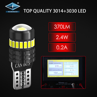 Neuzugang schwarzes Led-Autolachtlicht mit Canbus 3014 18 SMD 3030 01SMD 370LM T10 W5W 194 Led-Abfahrtslicht mit Linsen