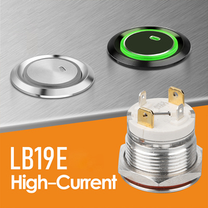 LANBOO 19mm <strong>Push</strong> <strong>Button</strong> <strong>Switch</strong> High-Current Short <strong>Switch</strong> 1NO 5-24V 220V with Large Contact Surface and Customizable Voltage - Product Image 3