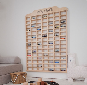 맞춤형 벽걸이 대나무 나무 105 50칸 어린이 장난감 진열장 장난감 정리함 수납장 어린이 수납장 장난감 자동차 선반 - Product Image 6
