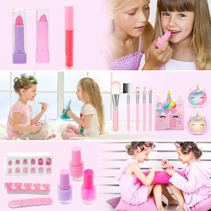 HUANUO Set di giocattoli per il trucco lavabile sicuro per bambini Set di lucidalabbra per ragazze - Product Image 3