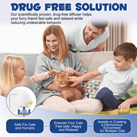 Oimmal EU Plug Cat Pheromon Diffusor Kit Sicheres Premium Pet Calming Pheromon Diffusor Kit für Katzen Relief Separation Angst