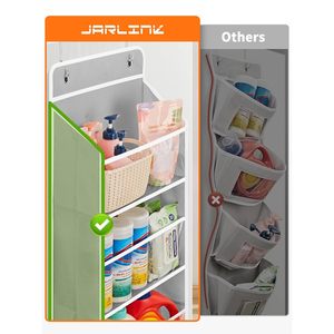 Organizador para colgar sobre la puerta con 5 compartimentos y ventanas transparentes para guardar juguetes de bebé y artículos esenciales para niños - Product Image 5