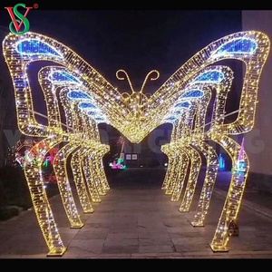 LED de Navidad 3D las luces al aire libre de las luces del túnel en forma de arco motivo luz para la decoración de la calle - Product Image 1