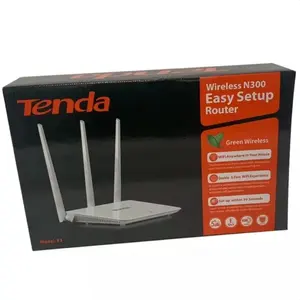 Tenda Engels Versie F3 300Mbps 2.4Ghz 3 * 5dBi Wireless Home Door Muur High Speed Fiber Signaal Repeater wifi Router