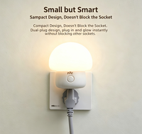 Nouvelle lampe de chevet à lumière douce pour chambre à coucher, protection oculaire, avec bouton, à brancher, pour l'heure du coucher, lampe à économie d'énergie