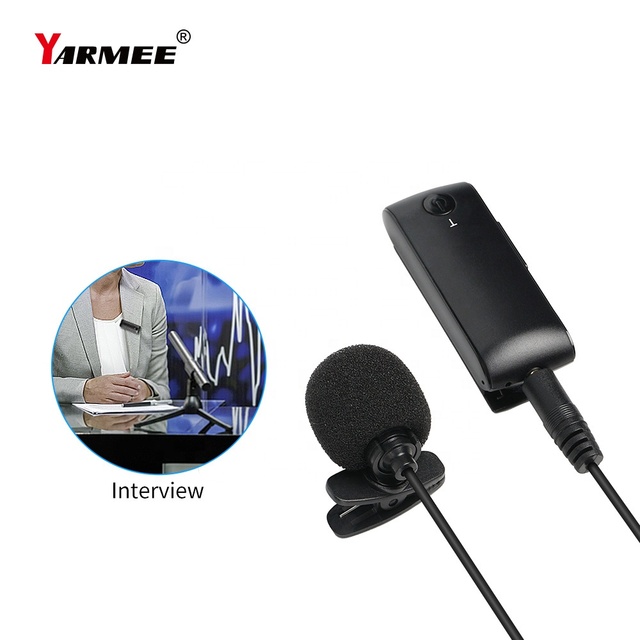 Portable Cardioid UHF Wireless Lapel Clip Lavalier Microphone News Interviews Live Streaming Video Recordings Compatibility