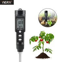 Testeur numérique Portable étanche pour le sol, ce/température, avec écran LCD, amovible, pour la plantation de jardin, 2 en 1,