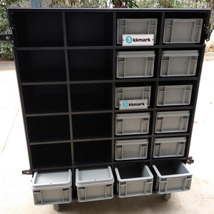 Tùy chỉnh triển lãm thương mại lưu trữ di chuyển DJ hộp di chuyển tiện ích ngăn kéo trường hợp đường bay với ngăn kéo - Product Image 3