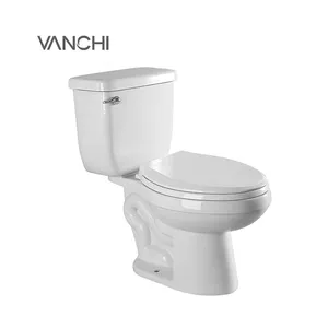 Inodoro American Style White Ceramic Commode Siphon 2 Piece Toilet Cupc Bathroom Wc Toilet Bowl Sanitary Ware
