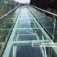 Coupe à la taille 8mm 10mm 12mm garde-corps en verre feuilleté trempé terrasse balcon garde-corps escalier pont garde-corps