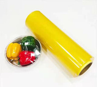 Film étirable en PVC de qualité alimentaire, grand rouleau, résistant à l'humidité, pour emballer le lait, les sandwichs, les collations, le chocolat et les salades