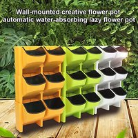 Pot de fleurs auto-arrosant pour dropshipping, 2 poches empilables, jardin vertical suspendu au mur, jardinière Greenstalk pour jardin