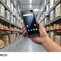 Escáner de Códigos de Barras PDA Resistente IP67 5G de 6 Pulgadas con Android 14, Lector de Códigos de Barras 2D, NFC, Terminal de Datos Portátil de 16MP