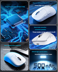 เมาส์ไร้สายแบบออปติคอล USB ปุ่มด้านข้างสามโหมด รองรับหลายอุปกรณ์ รูปทรงตามหลักสรีรศาสตร์ แนวตั้ง 2.4GHz เมาส์เกมมิ่ง 6D มีสินค้าพร้อมส่ง - Product Image 5