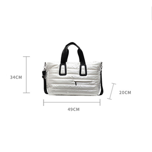 Sac à bandoulière en nuage brodé pour femmes avec sangle, cadeau en gros pour elle, sac de week-end, sac de sport, sac fourre-tout - Product Image 6