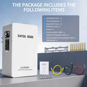 Paket Baterai Surya Rumah DATOUBOSS 8kWh LiFePO4 24V 25.6V 300Ah 314Ah Penyimpanan Energi Baterai Surya Lithium Kontrol Aplikasi Bluetooth - Product Image 2