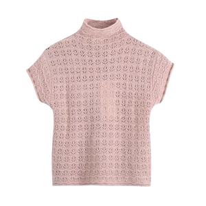 ODM OEM 2025 Automne Nouvelle Collection Tendance Ensemble Deux Pièces Femme Tricoté Rose Sexy Crop Top et Jupe Assortis - Product Image 2
