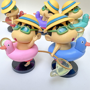 ชุดรูปแบบชายหาดฤดูร้อนสีเทียน shinchan รูปปั้นสะสมอะนิเมะตกแต่งโต๊ะเครื่องประดับรถยนต์การ์ตูนกล่องตาบอดของขวัญจำนวนมาก - Product Image 3