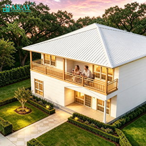 Maison modulaire de luxe en conteneur, villa préfabriquée moderne, bâtiments préfabriqués, mini-maison mobile avec mur-rideau en verre et terrasse - Product Image 4