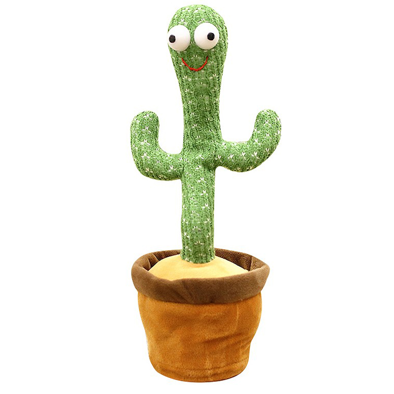 New Design Kids Electric Electrico Cactus Dancer de Juguet al por mayor, Music Plush Talking Doll Toy Cactus Toy Singing Dancing