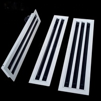 Diffuseur linéaire à fentes pour plafond, grille de ventilation métallique pour système de climatisation et de ventilation CVC