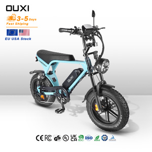 OUXI V8 Mini <span class=keywords><strong>Fatbike</strong></span> électrique, entrepôt UE, cadre en acier 16 pouces, vélo de neige, vélo de ville, 1000W, double suspension, vélo électrique V20 Mini - Product Image 1
