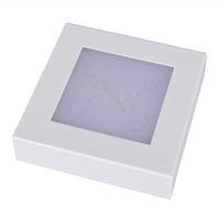 Présentoir LED pour décoration intérieure présentoir carré en plastique léger RVB en cristal support d'affichage de boules de cristal