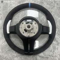 Volant en Faux Suède et Fibre de Carbone pour BMW M3 M5 F31 F25 F26 F15 F16 F30 F10 F01 F02 F11 F20 F21 F22 X1 X2 X3 - Vente Flash