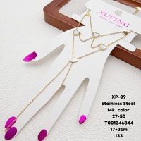 Bracelet de doigt XUPING en acier inoxydable couleur or 14 carats, bijoux de fête, vente en gros, chaîne de main, bracelet de doigt