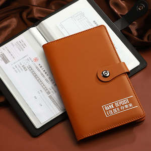 <span class=keywords><strong>Carnet</strong></span> de dépôt promotionnel en cuir pour l'éducation, pour le stockage et la collection de chèques bancaires, de bons d'épargne et de certificats de dépôt - Product Image 6