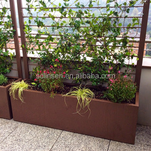 Pot de fleur en acier Corten de jardin de jardinière en métal découpé au laser personnalisé - Product Image 6