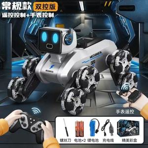 Cử chỉ âm nhạc Cảm biến vật liệu nhựa bền Trẻ em thông minh điều khiển từ xa <span class=keywords><strong>Robot</strong></span> chó đồ chơi với Tám bánh xe - Product Image 2