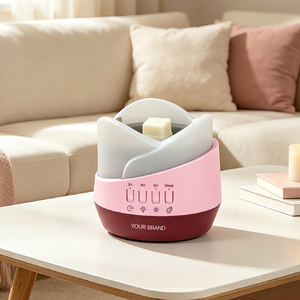 Diffuseur d'arômes électrique élégant pour cire fondante, décoration intérieure, cadeau, pot en plastique et métal, minuterie intelligente 2/4/6H, mode veille, veilleuse à intensité variable - Product Image 1