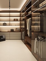 Système de dressing en mélamine abordable, dressing sur mesure, armoire économique, directement de l'usine OEM