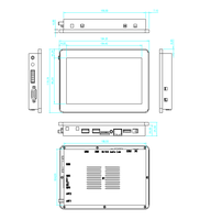 IP65 layar sentuh Android semua dalam satu Monitor 11 inci Android 7 inci hingga 32 inci untuk pengiklanan