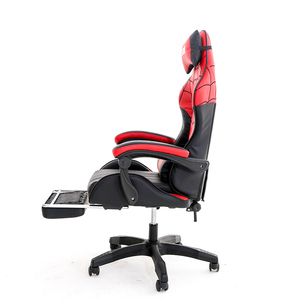 Silla ergonómica para juegos de diseño moderno con reposapiés, silla giratoria de oficina de cuero sintético, envío gratis, precio barato - Product Image 4