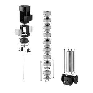 Pompe de surpression multi-étages <span class=keywords><strong>pour</strong></span> l'agriculture et l'irrigation avec corps en acier inoxydable 110 kW - Product Image 6