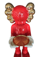 Brique d'ours de bande dessinée célèbre en fibre de verre galvanisée personnalisée avec sculpture en plaque pour décoration commerciale intérieure/extérieure