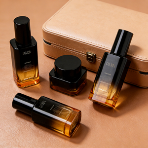 Emballage cosmétique en verre personnalisé, flacons de lotion et de sérum de 30 ml, 50 ml, 100 ml avec pompe, ensemble assorti de pots à crème - Product Image 3