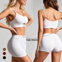 Haut de compression sans couture à séchage rapide pour la course et le fitness, Corset pour femmes, Short de yoga ajustable, Ensembles de sous-vêtements pour femmes