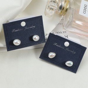 Pendientes de perlas de agua dulce barrocas trituradas sin núcleo con agujas de plata 925 al por mayor con cuentas irregulares de alto brillo - Product Image 3