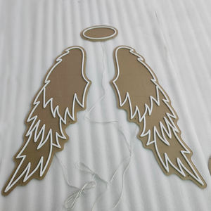 Быстрая глобальная доставка, Прямая поставка, бесплатный дизайн, продавец, Прямая поставка, бестселлер ручной работы, неоновые Крылья ангела, производитель - Product Image 3