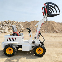 Minicargadora de Alta Calidad de 400 Kg - 500 Kg, Cargadora Eléctrica Pequeña de 0.5 Toneladas, 1 Tonelada, 2 Toneladas, Precio de Proveedor