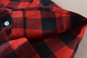 Vêtements pour enfants, chemises en flanelle à manches longues pour le printemps et l'automne, chemises en coton pour filles, chemises en polaire à carreaux pour bébés garçons - Product Image 5