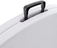 Table pliante ronde blanche en plastique de 4 pieds (48 pouces), usage commercial, portable, intérieur/extérieur, pour dîners, mariages, fêtes et événements