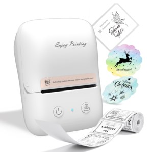 Imprimante thermique portable sans fil <span class=keywords><strong>AIMO</strong></span> M122 Mini pour étiquettes en rouleau, idéale pour le bureau, l'étude et la maison - Product Image 1