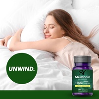 Meilleures ventes de comprimés de mélatonine bénéfiques pour les femmes et les hommes qui s'endorment plus rapidement Tablette de mélatonine Supplément d'acide de sommeil