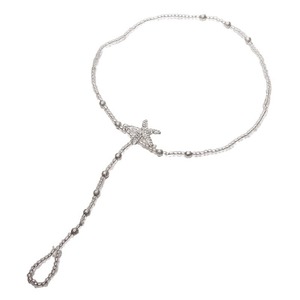 คริสตัลไรน์สโตนสตาร์สร้อยข้อเท้าชุบเงินสไตล์โบฮีเมียเครื่องประดับชายหาดฤดูร้อนของผู้หญิง - Product Image 5