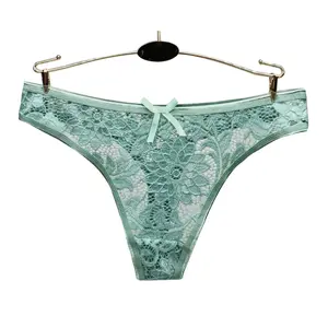 Moonflame Low Rise Sexy Lace Transparent Girls Panties And Thongs Intimate Sexy Woman Underwear R006