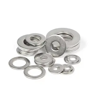 Wholesale Plain 304 Stainless Steel Flat Washer M1.6 M2 M2.5 M3 M4 M5 M5 M8 M10 M12 M20 DIN125 Washer